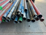 (20) Button Aluminum Bull Float Handles with Attachments