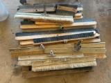 Pallet of Concrete Bull Float Broom Attachments