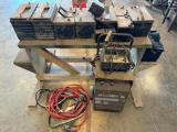 Battery Charger, Jumper Cables, Used Batteries