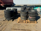 Various Sizes of New and Used Tires