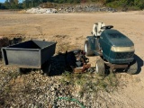 Riding Lawn Mower and Trailer