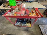 Rolling Cart with Contents