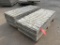 (9) Assorted 4' Textured Brick, 6-12 Hole Pattern, Precise Aluminum Concrete Forms