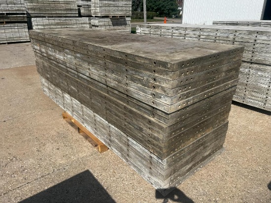 (20) 36" x 10' Smooth, 6-12 Hole Pattern, Wall-Ties Aluminum Concrete Forms