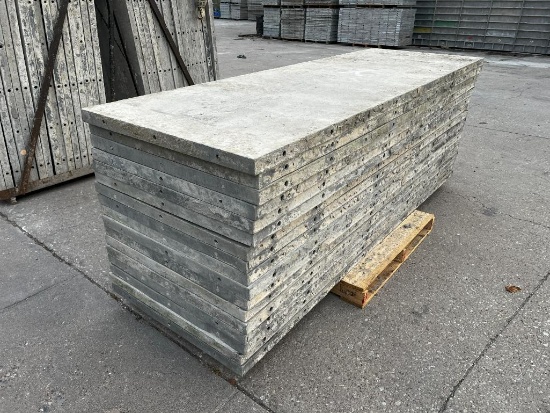 (17) 36" x 9' Smooth, 6-12 Hole Pattern, Precise Aluminum Concrete Forms