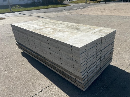 (30) 24" x 9' Laydowns, Smooth, 6-12 Hole Pattern, Wall-Ties Aluminum Concrete Forms