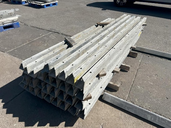 (14) 4" x 4" x 9' Full ISC, Smooth, 6-12 Hole Pattern, Wall-Ties Aluminum Concrete Forms