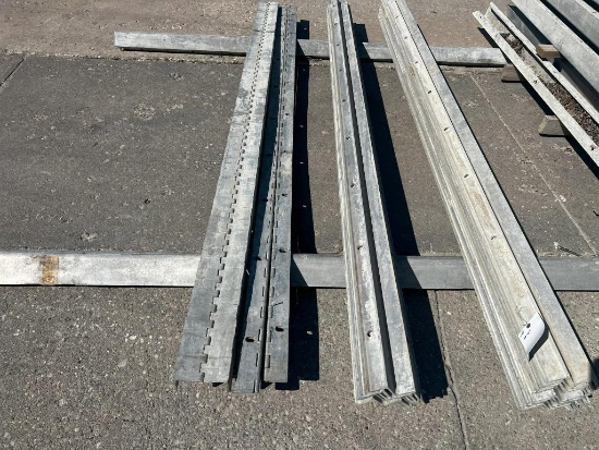 (9) 9' Assorted Smooth, 6-12 Hole Pattern, Wall-Ties Aluminum Concrete Forms