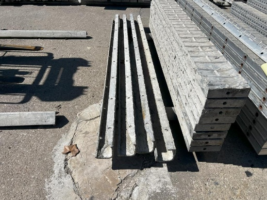 (4) 4" x 4" x 9' ISC, Vertibrick, 6-12 Hole Pattern, Aluminum Concrete Forms
