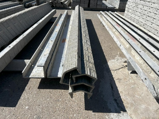(4) 3" x 3" x 9' 45 Degree ISC, Vertibrick, 6-12 Hole Pattern, Wall-Ties Aluminum Concrete Forms