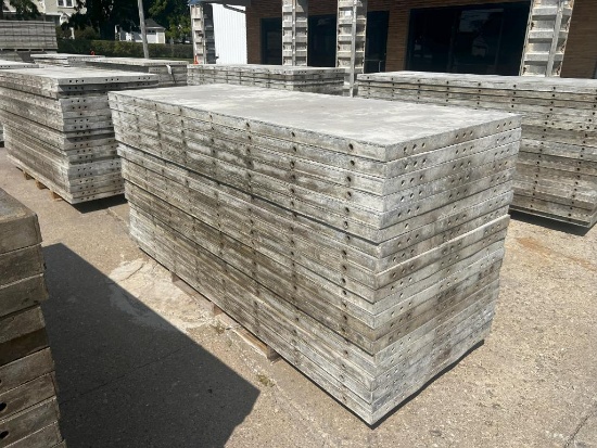 (20) 36" x 8' Smooth, 6-12 Hole Pattern, Wall-Ties Aluminum Concrete Forms