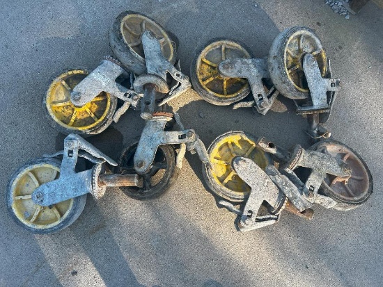 (8) 8" Scaffolding Wheels