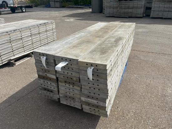 (12) 12" x 8' Smooth, 6-12 Hole Pattern, Wall-Ties Aluminum Concrete Forms