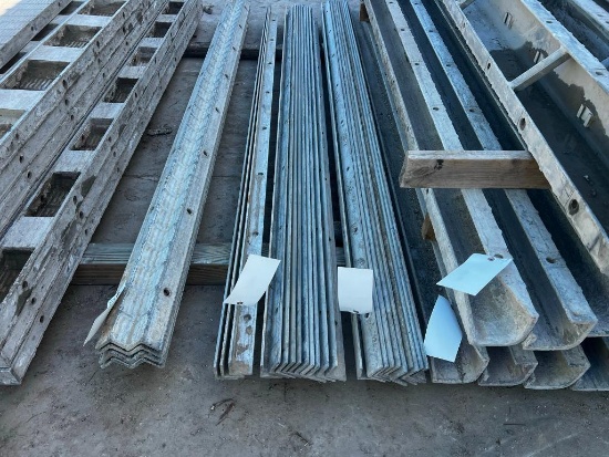 (10) 8' Angles, 6-12 Hole Pattern, Western Aluminum Concrete Forms
