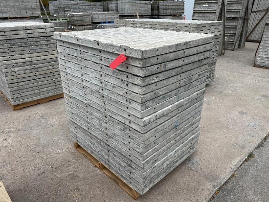 (20) 36" x 4' Textured Brick, 6-12 Hole Pattern, Precise Aluminum Concrete Forms