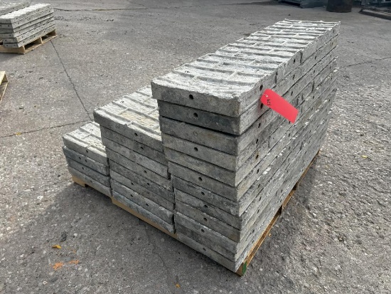 (24) Assorted 4' Textured Brick, 6-12 Hole Pattern, Precise Aluminum Concrete Forms