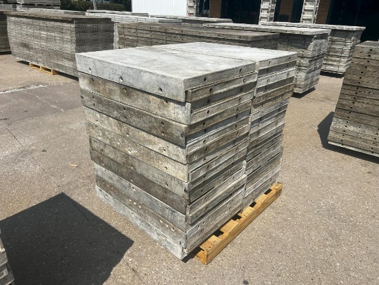 (40) 36" x 2' Smooth, 6-12 Hole Pattern, with Ledge, Wall-Ties Aluminum Concrete Forms
