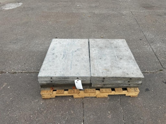 (8) 36" x 2' Smooth, 6-12 Hole Pattern, Wall-Ties Aluminum Concrete Forms