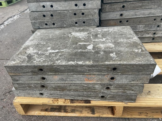 (4) 16" x 2' Smooth, 6-12 Hole Pattern, Wall-Ties Aluminum Concrete Forms