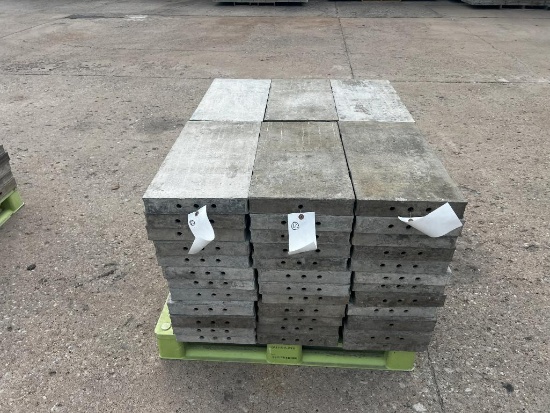 (12) 12" x 2' Smooth, 6-12 Hole Pattern, Wall-Ties Aluminum Concrete Forms