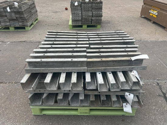 (18) 4" x 4" x 2' Full ISC 6-12 Hole Pattern, Wall-Ties Aluminum Concrete Forms