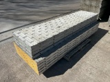 (9) Assorted 8' Textured Brick, 6-12 Hole Pattern, Wall-Ties Aluminum Concrete Forms
