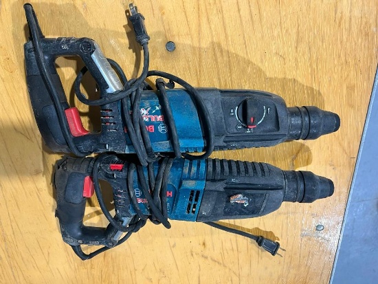 (2) Bosch Bulldog Xtreme Rotary Hammer Drills
