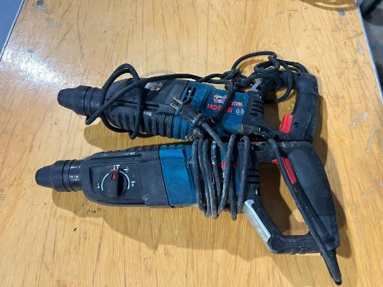 (2) Bosch Bulldog Xtreme Rotary Hammer Drills