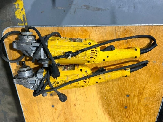 (2) Dewalt Angle Grinders