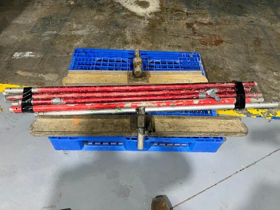 (2) Concrete Bull Floats with Aluminum Handles