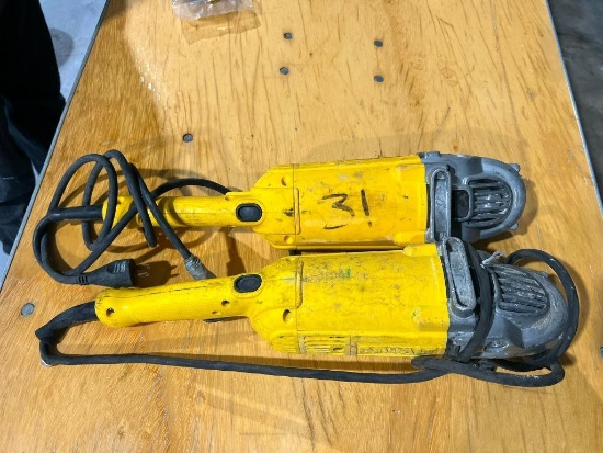 (2) Dewalt Angle Grinders