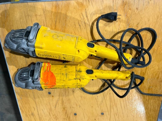 (2) Dewalt Angle Grinders