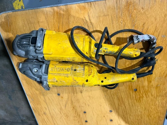 (2) Dewalt Angle Grinders