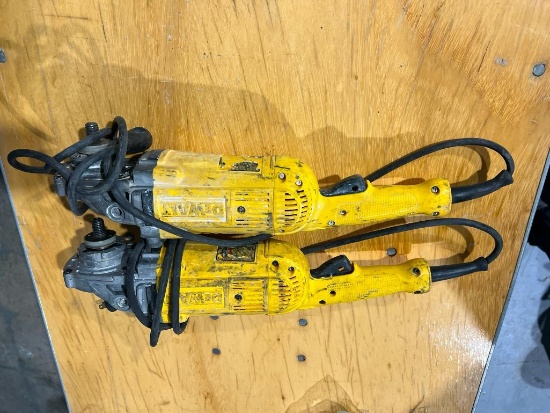 (2) Dewalt Angle Grinders