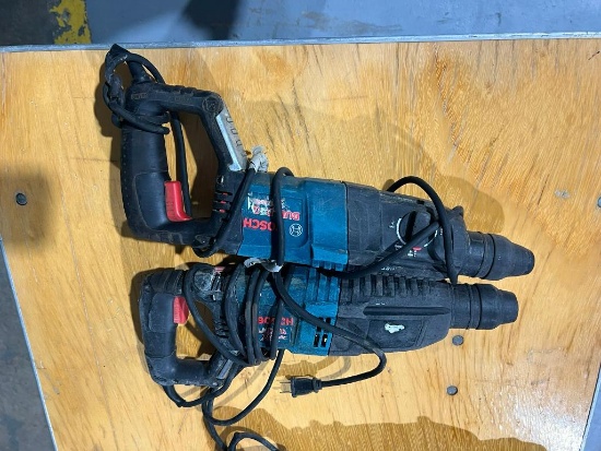 (2) Bosch Bulldog Xtreme Rotary Hammer Drills