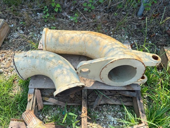 (2) Concrete Pipe, Swing 90 Degree