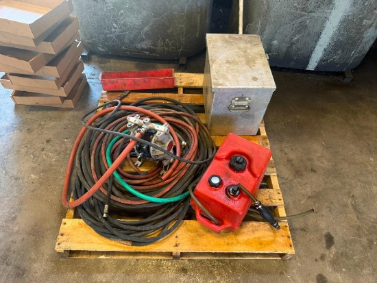 Aro Pneumatic Diaphragm Pump, Fuel Tank, Hose