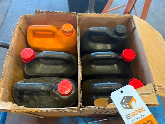 (6) Gallons Antifreeze, Blue Cart