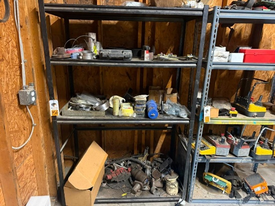 Shelf and Contents: Hydraulic Parts