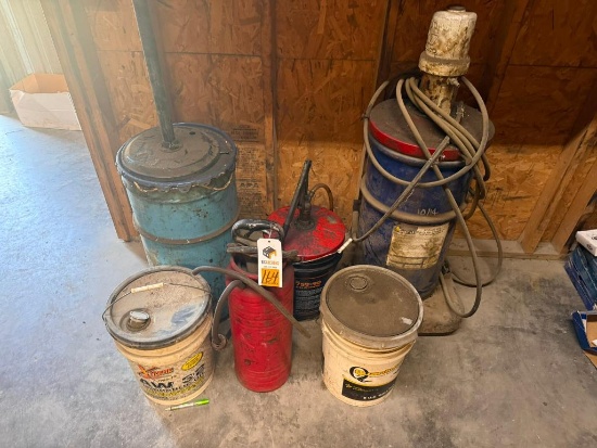 Oil Barrels, Pumps, Grease