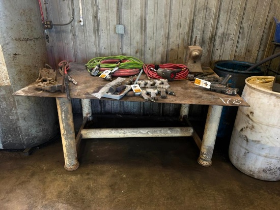 Steel Shop Table, 72" x 48"
