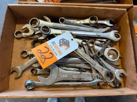 Box of Misc. Combination Wrenches
