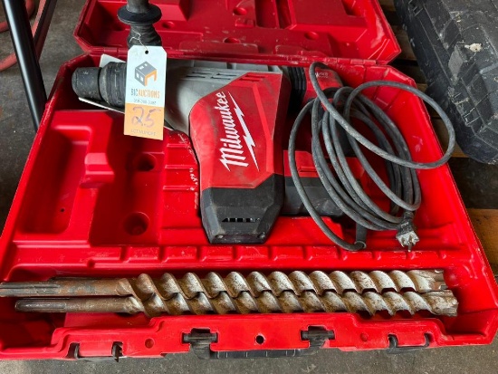 Milwaukee Electric Rotary Hammer Drill, 1-3/4" SDS Max