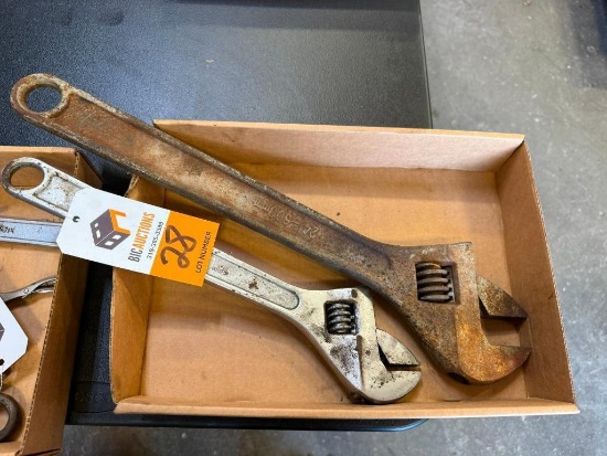 (2) Adjustable Wrenches, 18" and 24"