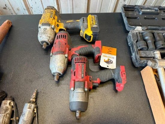 (3) Battery Impact Wrenches