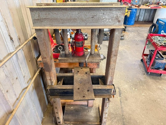 H-Frame Hydraulic Shop Press, 12 Ton Jack