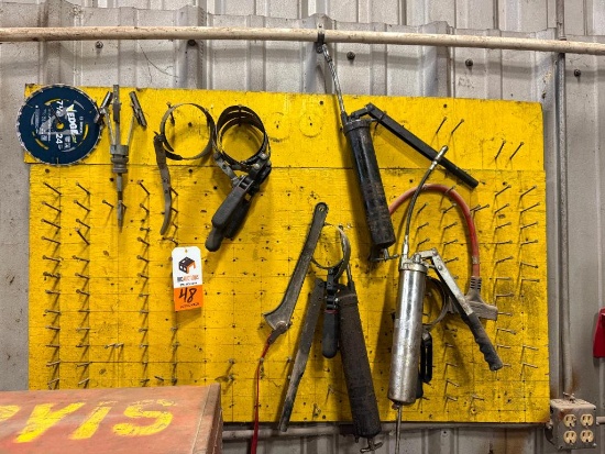 Grease Guns and Oil Filter Wrenches