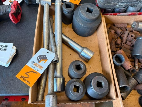 Impact Sockets, 6mm to 3-1/2", with Extensions