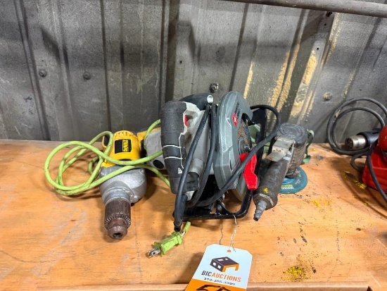 DeWalt 1/2" Electric Drill, Circular Saw, Pneumatic Polisher