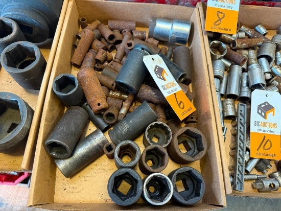 Box of Misc. Impact Sockets